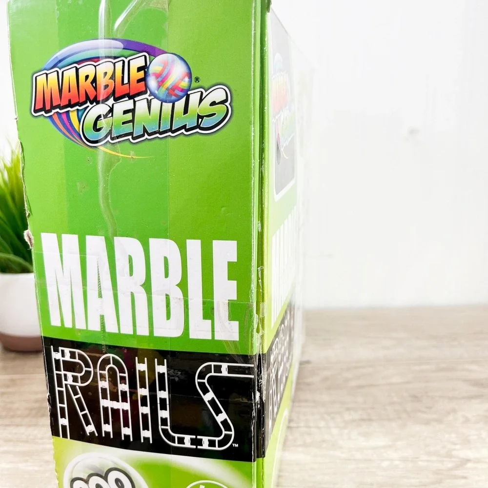 Marble Genius Marble Rails Super Set 170‎ Piece + 27 marbles - Marble Run